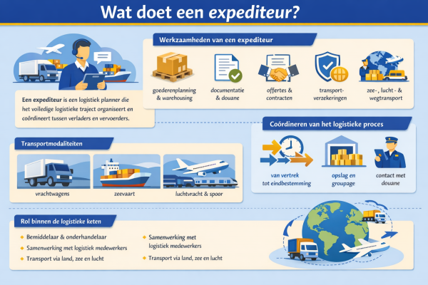 Alles over het beroep expediteur Wat doet een expediteur
